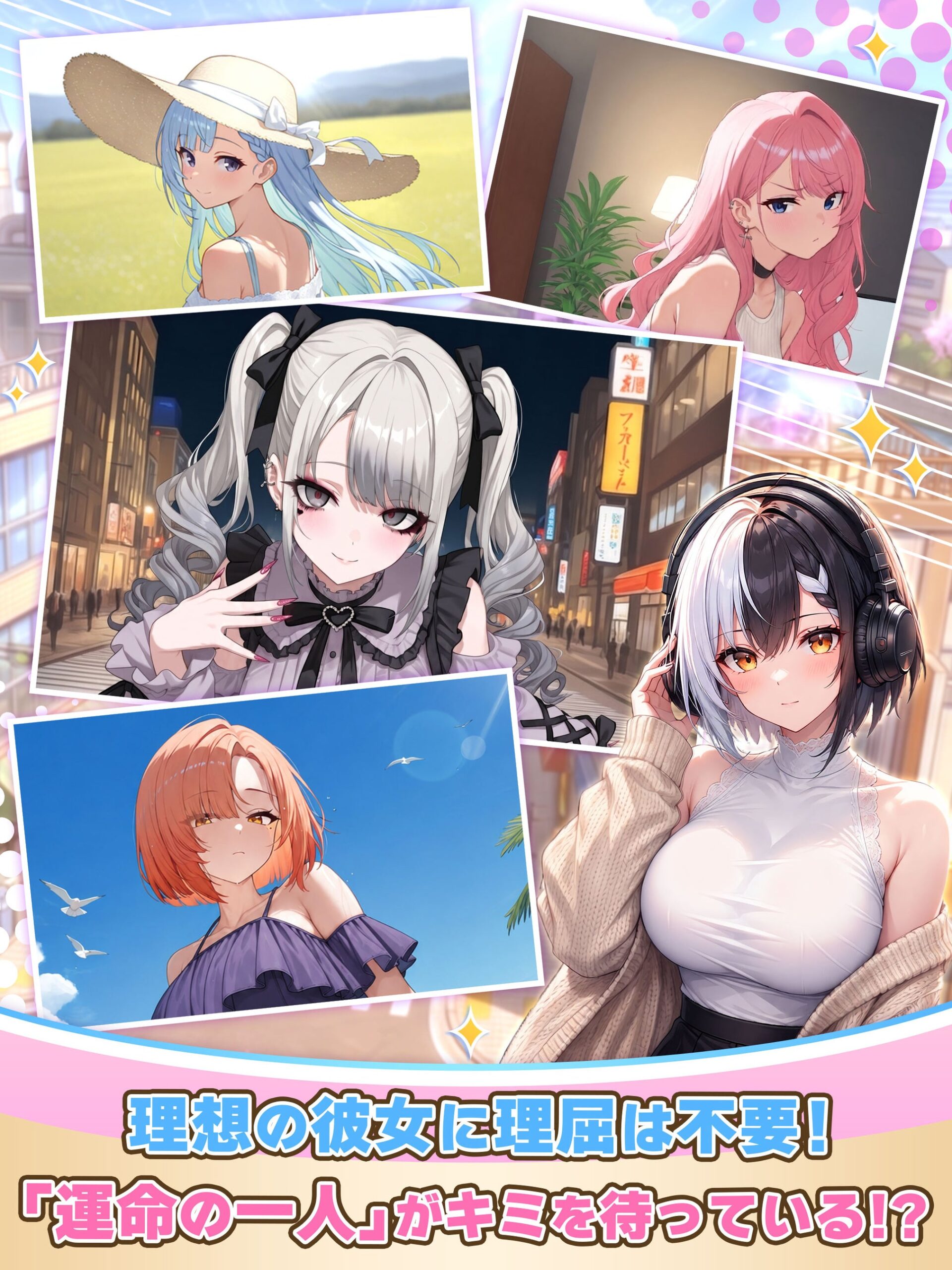俺のクマ充生活に登場するキャラクターを紹介する公式ゲーム画像