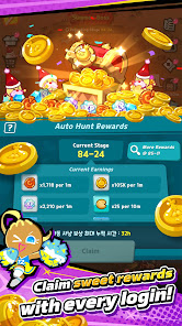 放置しながらクッキーを育成できるクッキーラン：クランブルの公式ゲーム画面