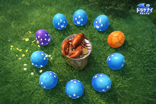 ドラゲナイ竜騎士学園で古竜の卵を孵化させ育成するゲーム画面