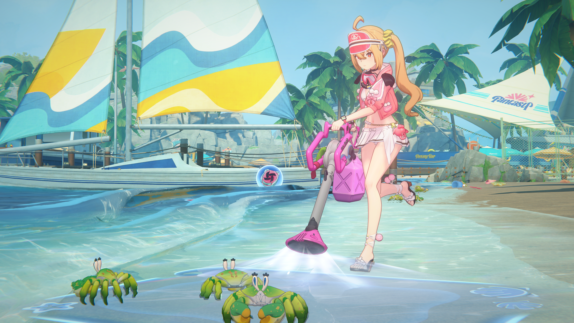 ゼンレスゾーンゼロの期間イベントでギミックを操作するゲーム画面